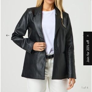 Glassons Faux Leather Blazer S